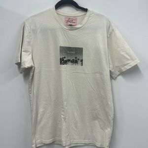 Billy Aloha cream T-shirt palm tree print L
